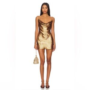 Revolve Superdown Matti Mini Dress in Mocha